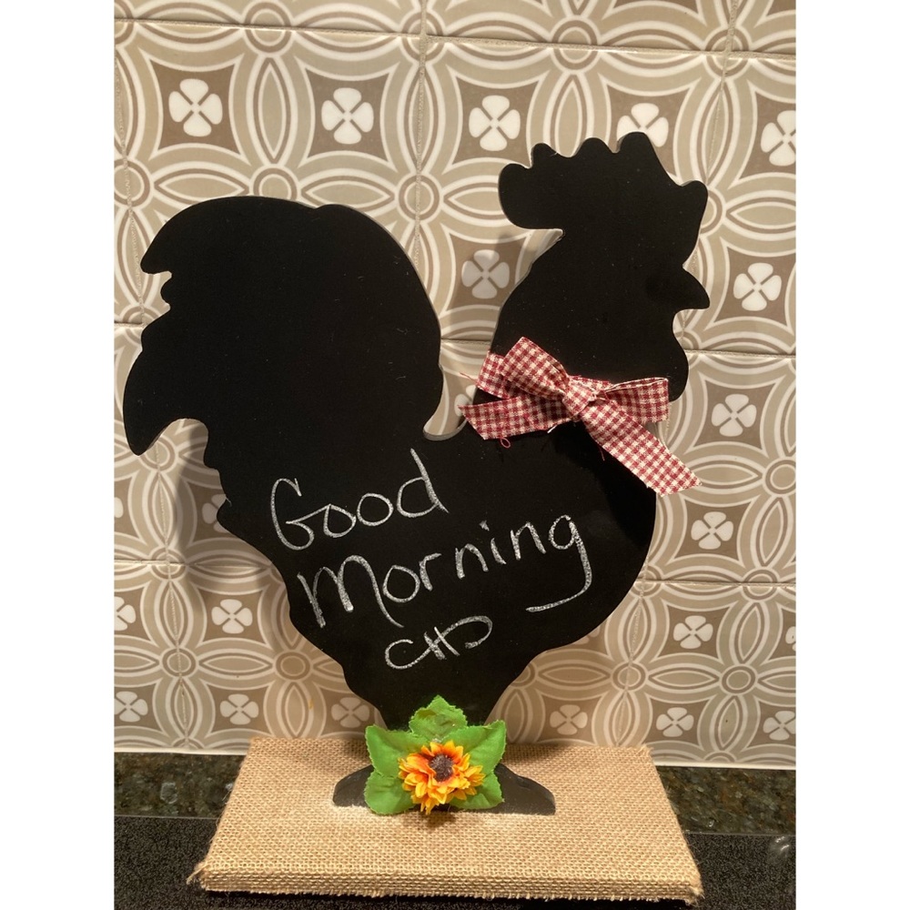 Rooster chalkboard memo board
